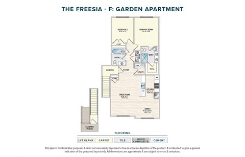 Floor plan for 2 beds, 2 baths, 1146 sqft
